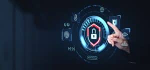 Digital security interface with a locked shield