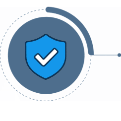 Shield icon representing security and trust.