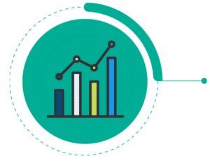 Colorful bar chart illustrating data trends.