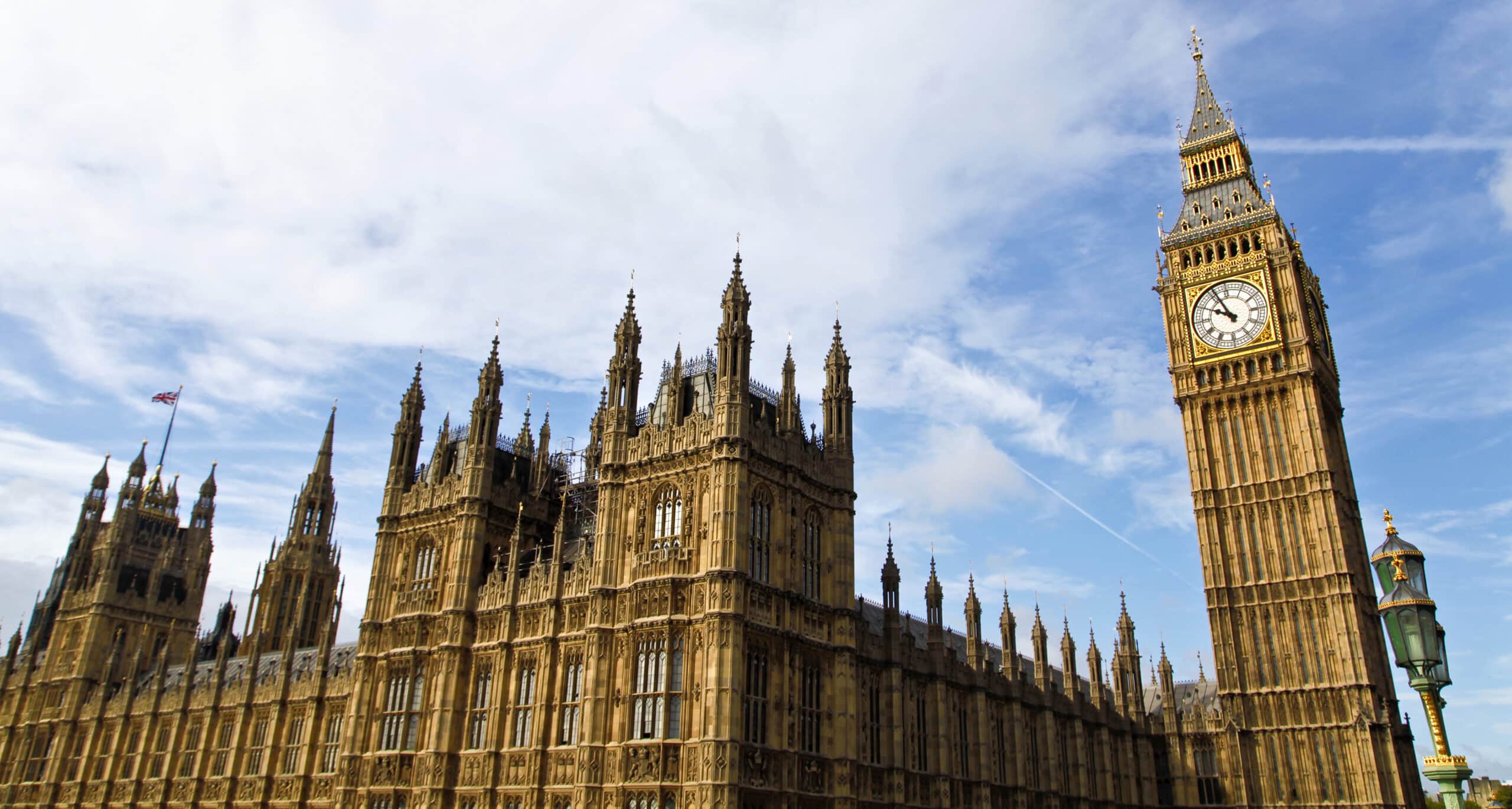 Historic Houses of Parliament and Big Ben clock tower.