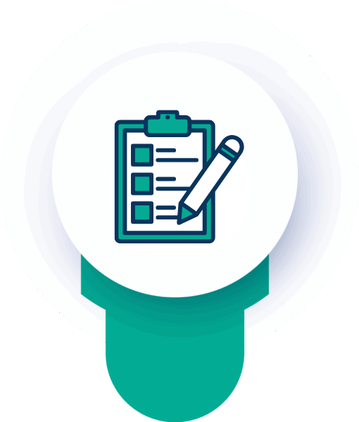 Checklist clipboard with pencil icon